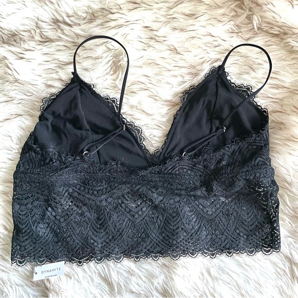 BNWT Dynamite black lace bralette, Size XL - Picture 4 of 5